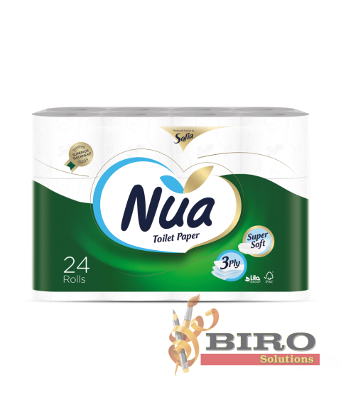 Hîrtie igienică 3 str. 24 role, 18,2 m NUA